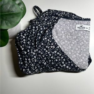 Hollister navy blue floral dress